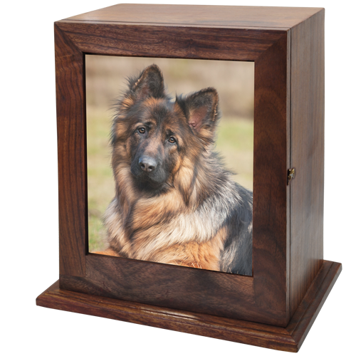 Elegant Photo Wood Pet Cremation Urn - 3 Sizes-Cremation Urns-New Memorials-Afterlife Essentials