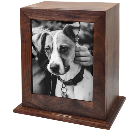 Elegant Photo Wood Pet Cremation Urn - 3 Sizes-Cremation Urns-New Memorials-Afterlife Essentials