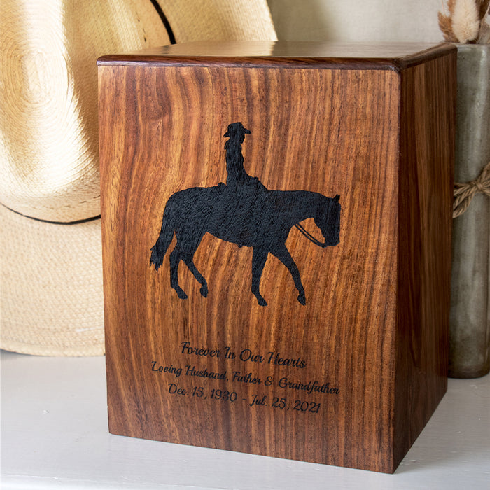 Perfect Wooden Box Urn- Upright-Cremation Urns-New Memorials-Afterlife Essentials