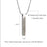 4-Sided Bar Fingerprint Memorial Necklace-Jewelry-Anavia-Afterlife Essentials