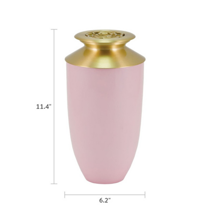 Cascade Scatter™ Monterey Rose Blush Full Size Cremation Urn-Cremation Urns-Terrybear-Afterlife Essentials