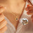Round Photo Projection with Crystal Necklace-Jewelry-Anavia-Afterlife Essentials