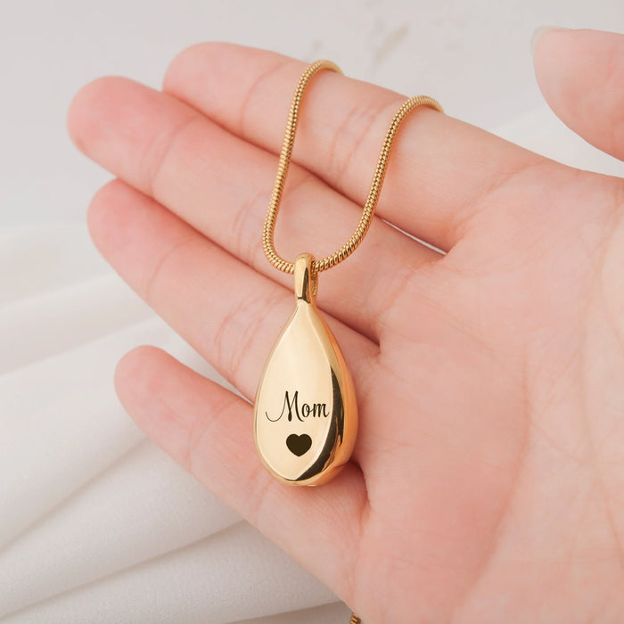 Teardrop Memorial Necklace Cremation Jewelry-Jewelry-Anavia-Afterlife Essentials