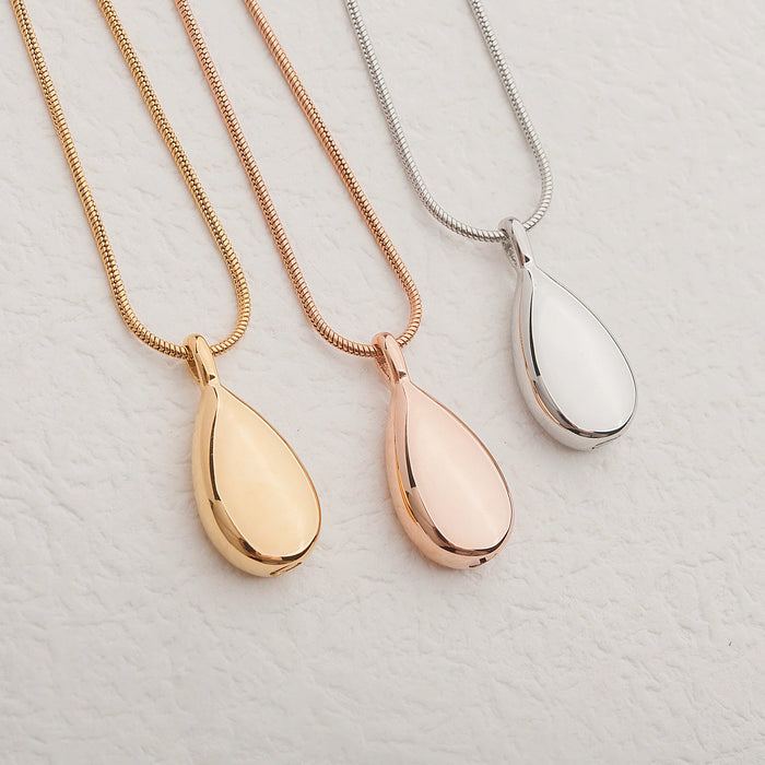 Teardrop Memorial Necklace Cremation Jewelry-Jewelry-Anavia-Afterlife Essentials