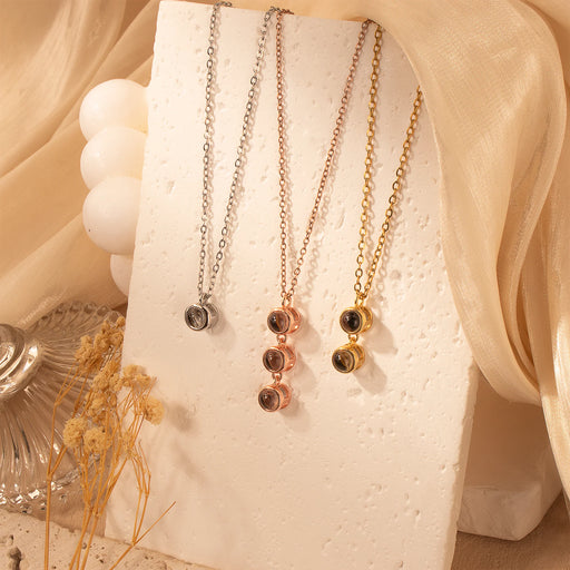 Round Multi-Photo Projection Necklace-Jewelry-Anavia-Afterlife Essentials
