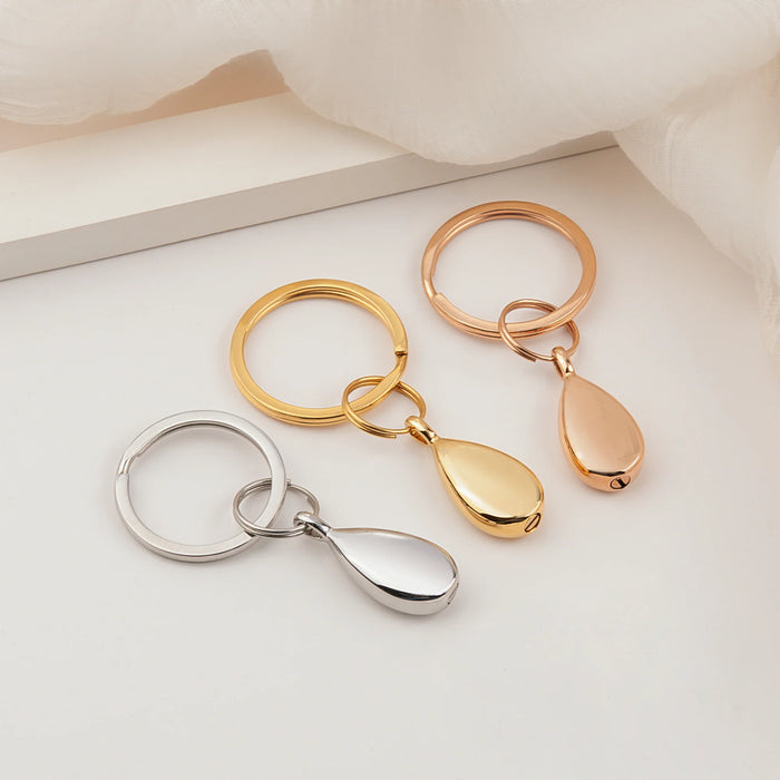 Personalized Teardrop Memorial Key Chain-Jewelry-Anavia-Afterlife Essentials