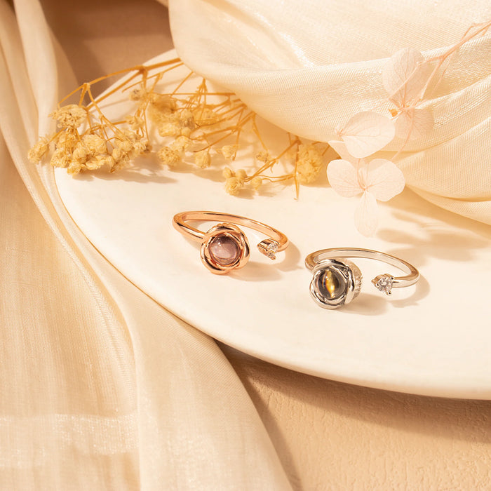 Rose Photo Projection Memorial Ring-Jewelry-Anavia-Afterlife Essentials