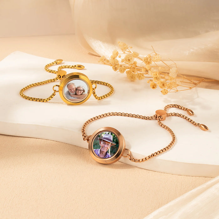 Photo Locket Slider Bracelet-Jewelry-Anavia-Afterlife Essentials