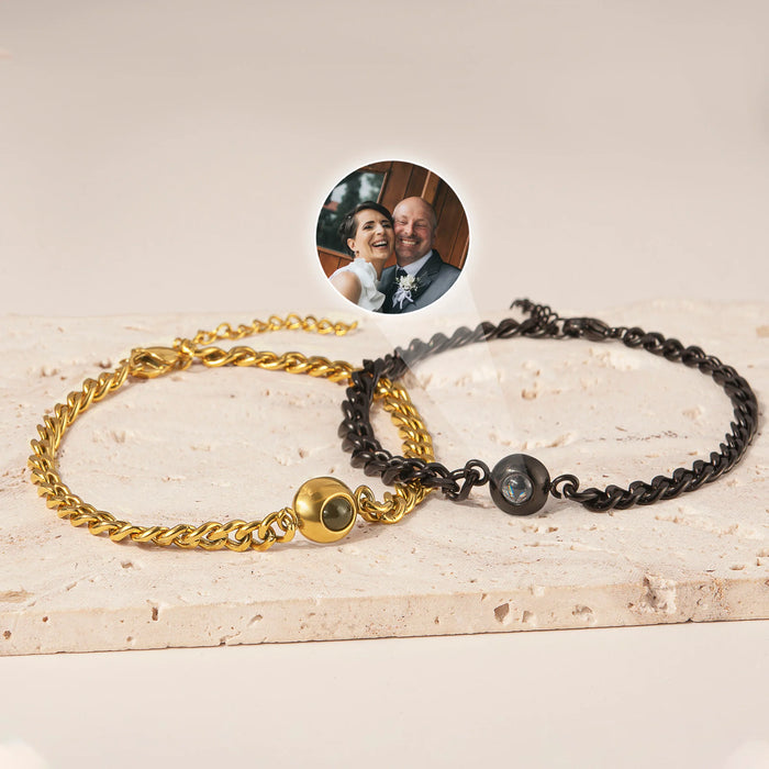 Custom Photo Projection Chain Bracelet-Jewelry-Anavia-Afterlife Essentials