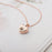 Birth Flower Mini Heart Memorial Necklace Cremation Jewelry-Jewelry-Anavia-Afterlife Essentials