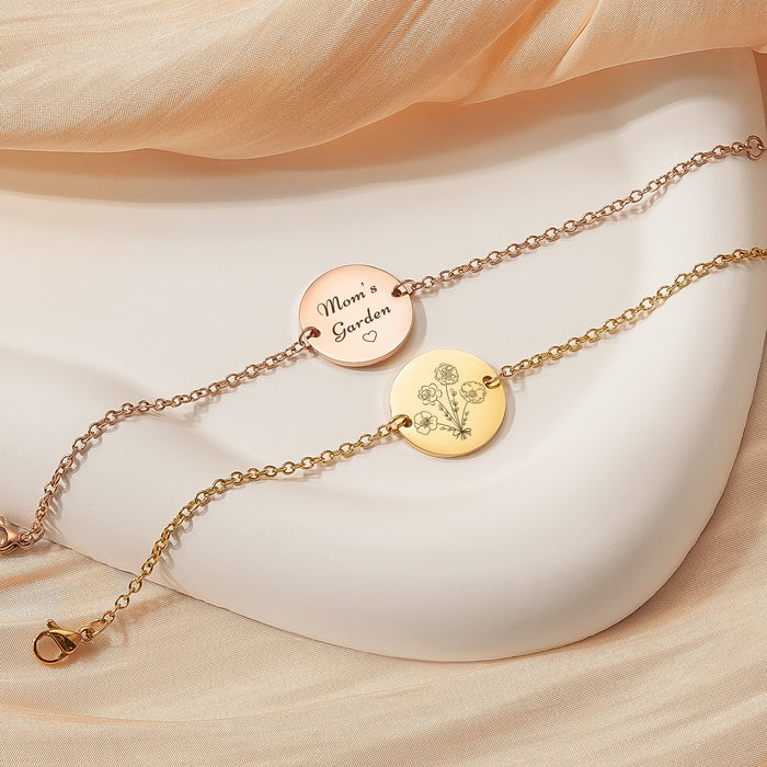 Birth Flower Bouquet Charm Bracelet-Jewelry-Anavia-Afterlife Essentials
