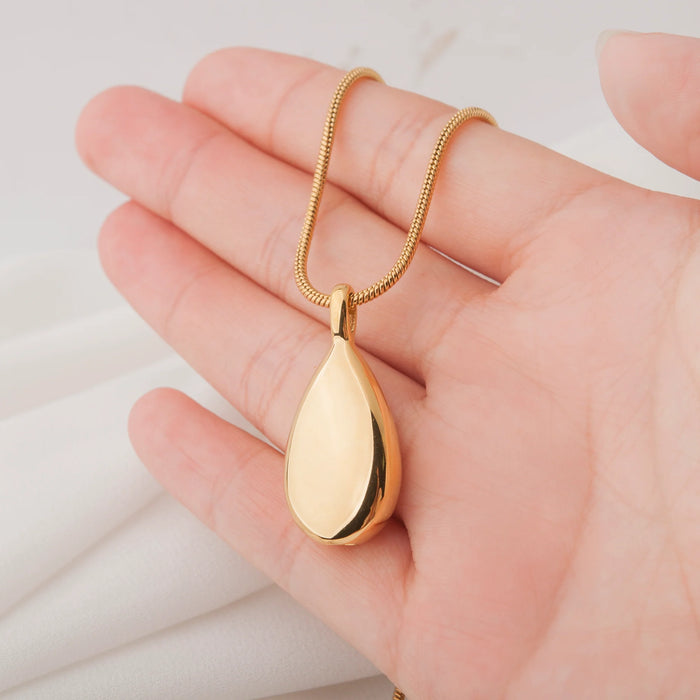 Teardrop Memorial Necklace Cremation Jewelry-Jewelry-Anavia-Afterlife Essentials