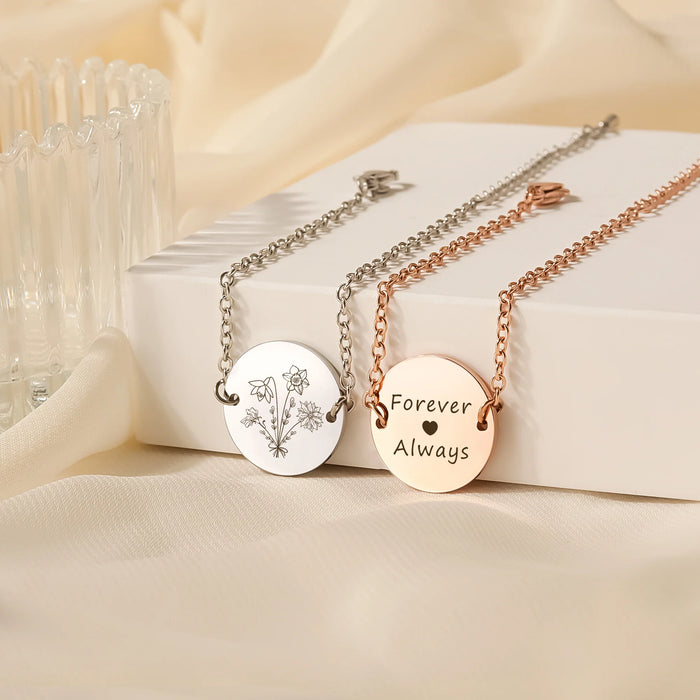 Birth Flower Bouquet Charm Bracelet-Jewelry-Anavia-Afterlife Essentials