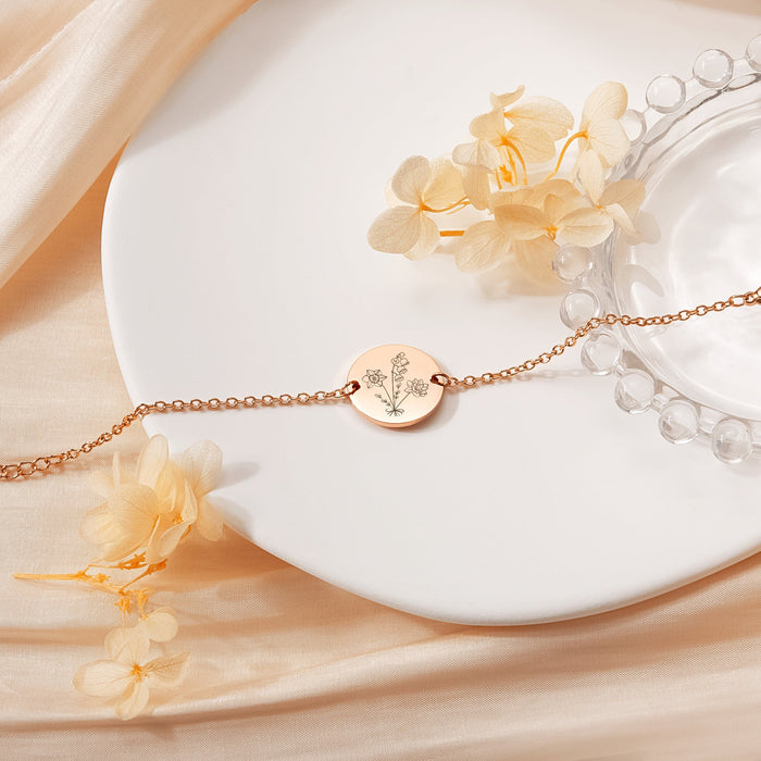 Birth Flower Bouquet Charm Bracelet-Jewelry-Anavia-Afterlife Essentials