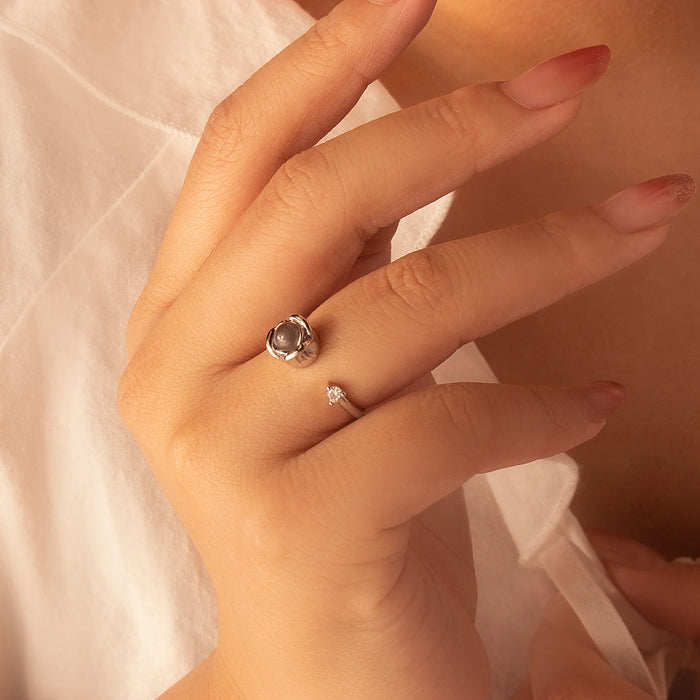 Rose Photo Projection Memorial Ring-Jewelry-Anavia-Afterlife Essentials