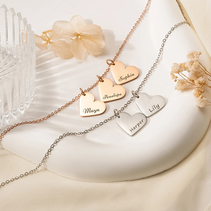 Custom Sideways Heart Necklace-Jewelry-Anavia-Afterlife Essentials