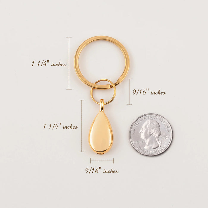 Personalized Teardrop Memorial Key Chain-Jewelry-Anavia-Afterlife Essentials