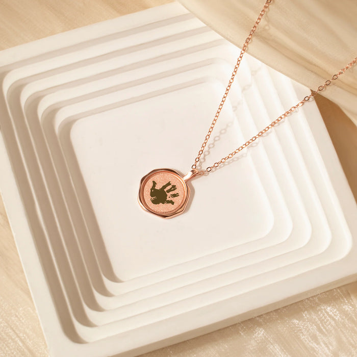 Fingerprint Stamped Necklace-Jewelry-Anavia-Afterlife Essentials