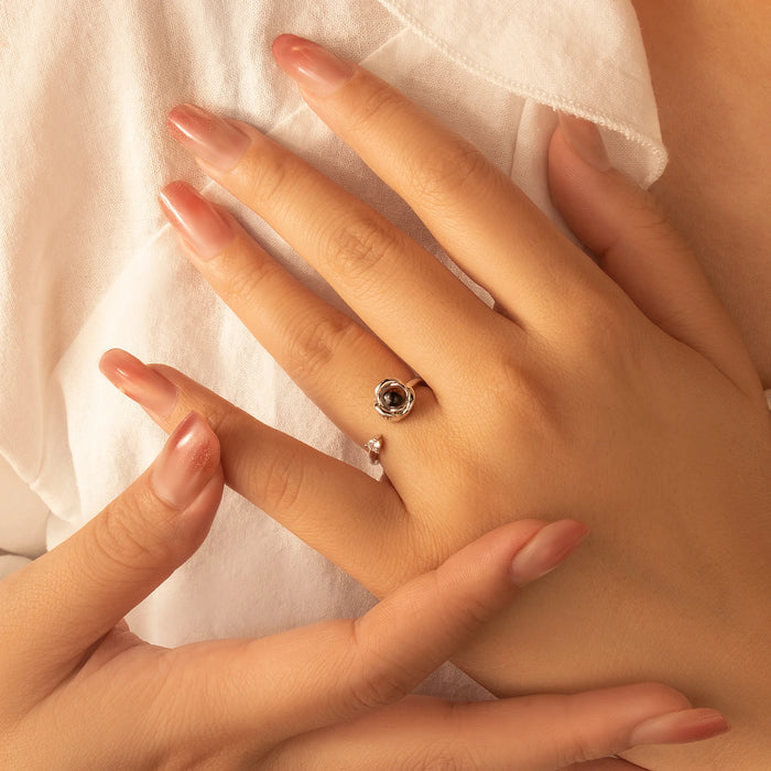 Rose Photo Projection Memorial Ring-Jewelry-Anavia-Afterlife Essentials