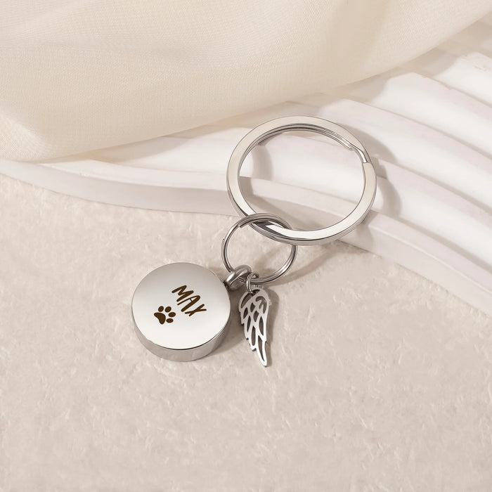 Round Coin Memorial Key Chain-Jewelry-Anavia-Afterlife Essentials