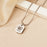 Custom Pet Portrait Dog Tag Memorial Necklace Cremation Jewelry-Jewelry-Anavia-Afterlife Essentials