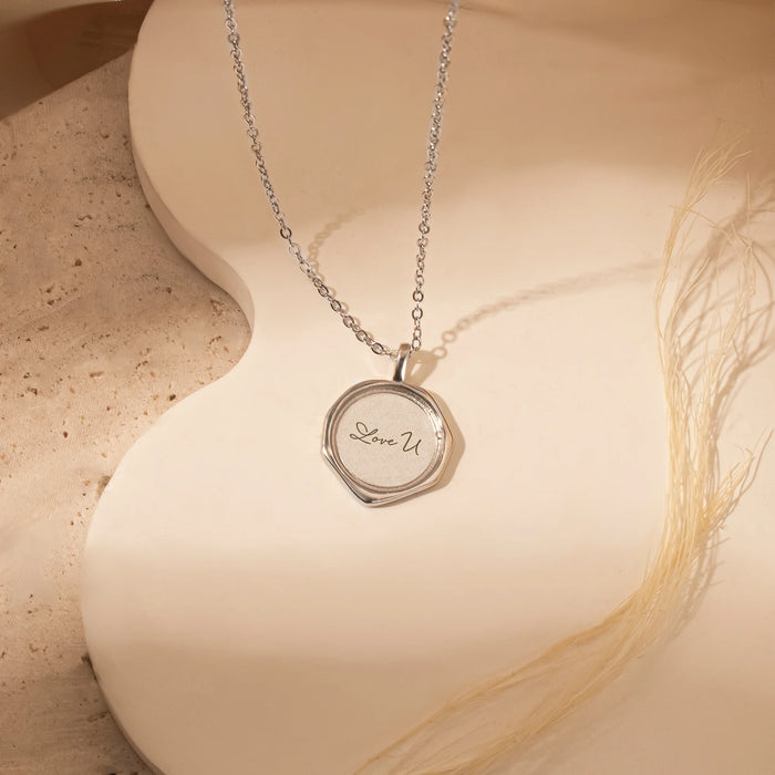 Custom Text Stamped Necklace-Jewelry-Anavia-Afterlife Essentials