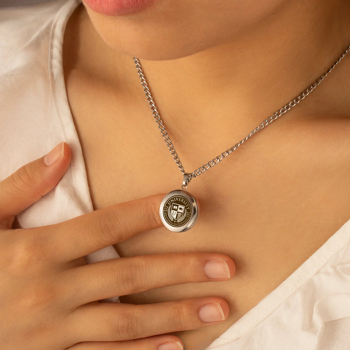 Round Logo Photo Locket Necklace-Jewelry-Anavia-Afterlife Essentials