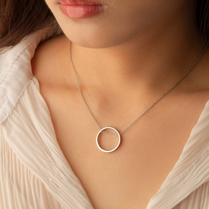 Personalized Flat Laying Ring Necklace-Jewelry-Anavia-Afterlife Essentials