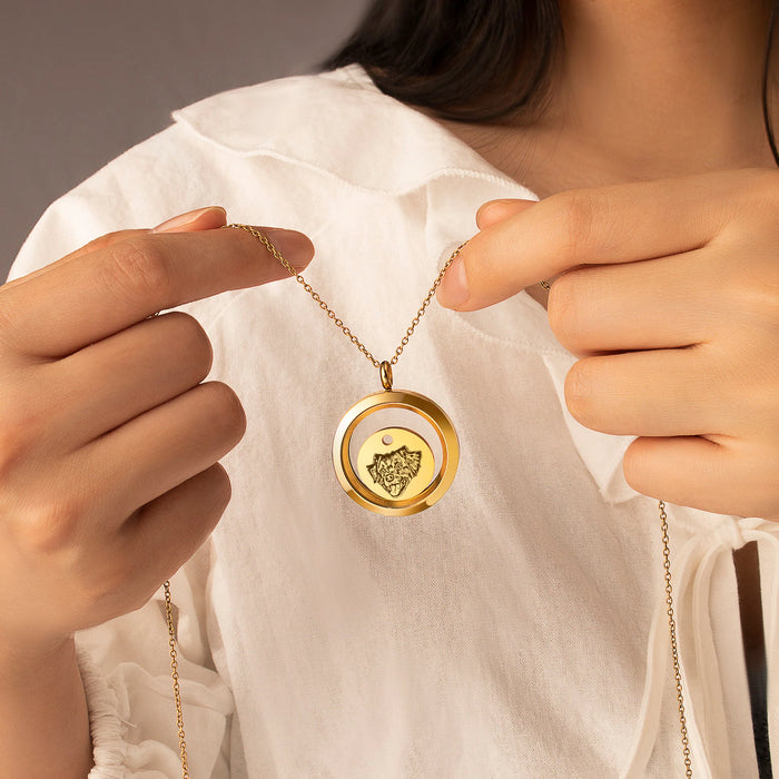 Pet Portrait Charm Photo Locket Necklace-Jewelry-Anavia-Afterlife Essentials