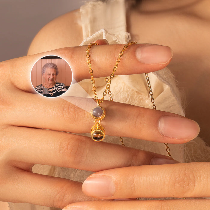 Round Multi-Photo Projection Necklace-Jewelry-Anavia-Afterlife Essentials