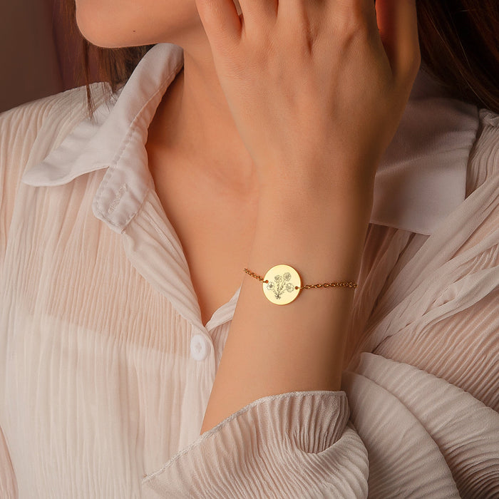 Birth Flower Bouquet Charm Bracelet-Jewelry-Anavia-Afterlife Essentials