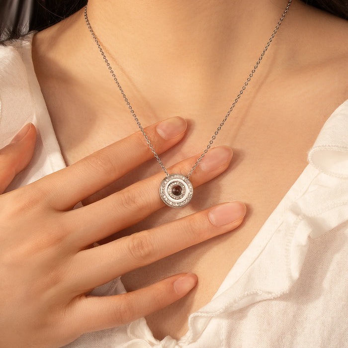Round Photo Projection Necklace-Jewelry-Anavia-Afterlife Essentials