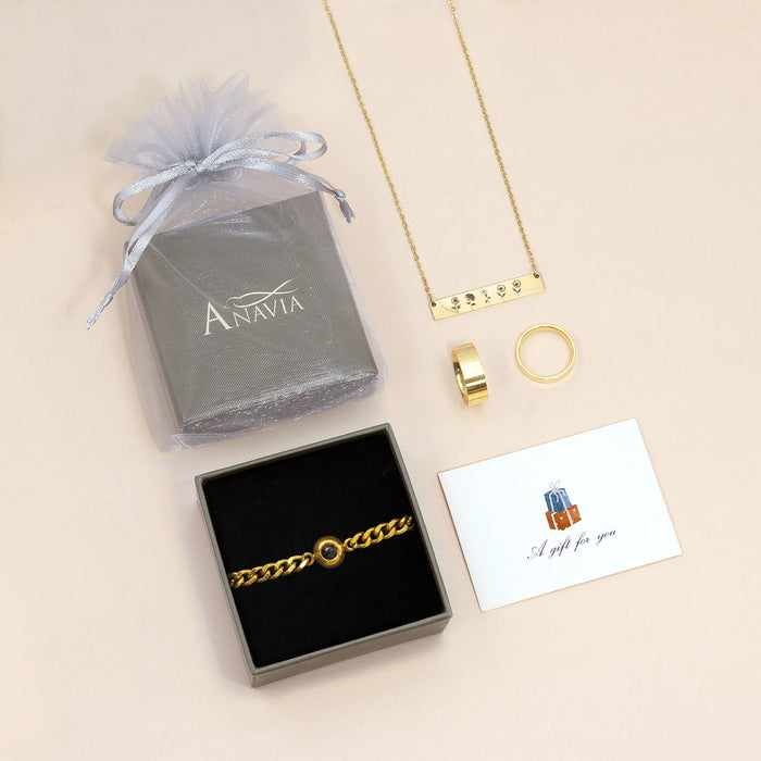 Custom Photo Projection Chain Bracelet-Jewelry-Anavia-Afterlife Essentials