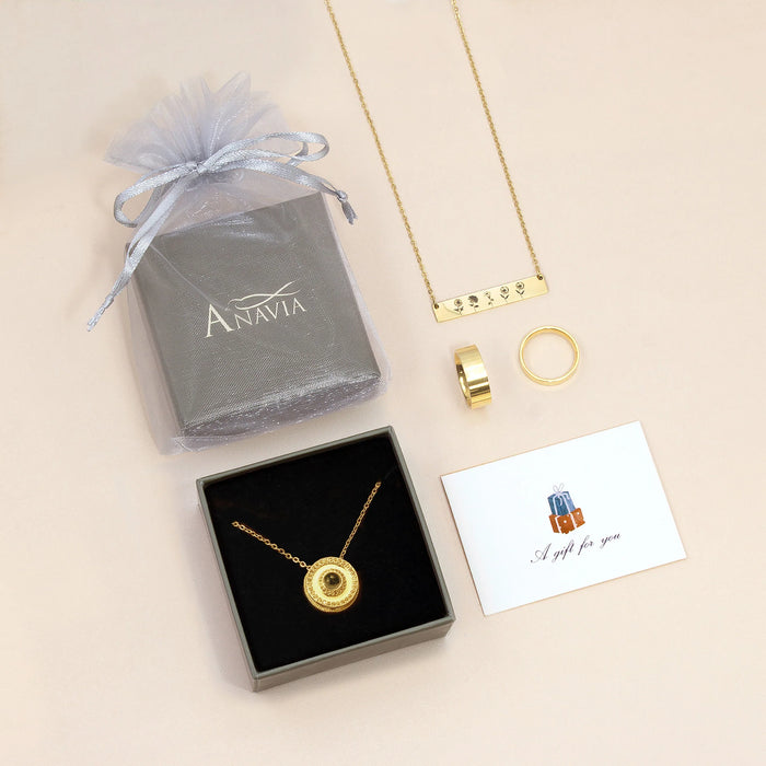 Round Photo Projection Necklace-Jewelry-Anavia-Afterlife Essentials