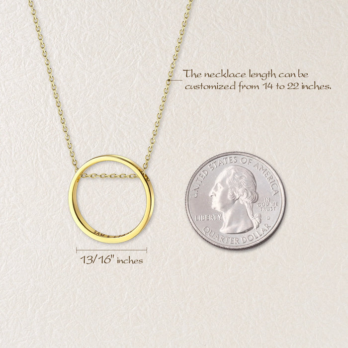Personalized Flat Laying Ring Necklace-Jewelry-Anavia-Afterlife Essentials