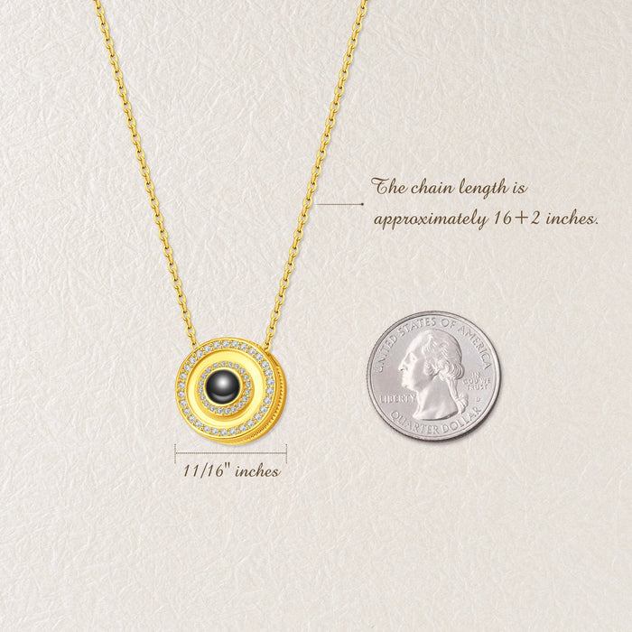 Round Photo Projection Necklace-Jewelry-Anavia-Afterlife Essentials
