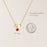 Birthstone Initial Necklace-Jewelry-Anavia-Afterlife Essentials