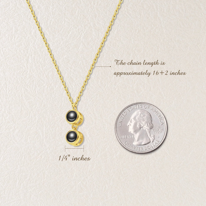 Round Multi-Photo Projection Necklace-Jewelry-Anavia-Afterlife Essentials