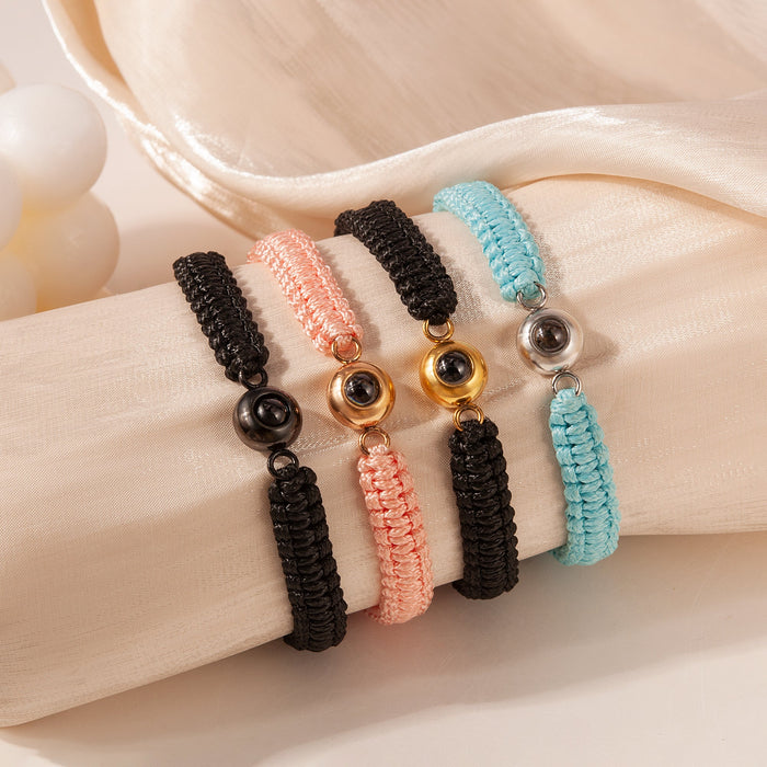 Custom Photo Projection Rope Bracelet-Jewelry-Anavia-Afterlife Essentials