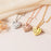 Birth Flower Birthstone Heart Necklace-Jewelry-Anavia-Afterlife Essentials