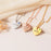Custom Engraved Birthstone Heart Necklace-Jewelry-Anavia-Afterlife Essentials