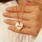 Custom Handwriting Birthstone Heart Necklace-Jewelry-Anavia-Afterlife Essentials