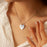 Custom Engraved Birthstone Heart Necklace-Jewelry-Anavia-Afterlife Essentials