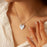 Birth Flower Birthstone Heart Necklace-Jewelry-Anavia-Afterlife Essentials