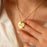 Custom Engraved Birthstone Heart Necklace-Jewelry-Anavia-Afterlife Essentials