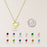 Birth Flower Birthstone Heart Necklace-Jewelry-Anavia-Afterlife Essentials