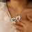 Wave Pattern Photo Heart Locket-Jewelry-Anavia-Afterlife Essentials