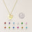 Custom Handwriting Birthstone Heart Necklace-Jewelry-Anavia-Afterlife Essentials