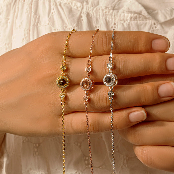 Custom Photo Projection Chain Bracelet-Jewelry-Anavia-Afterlife Essentials