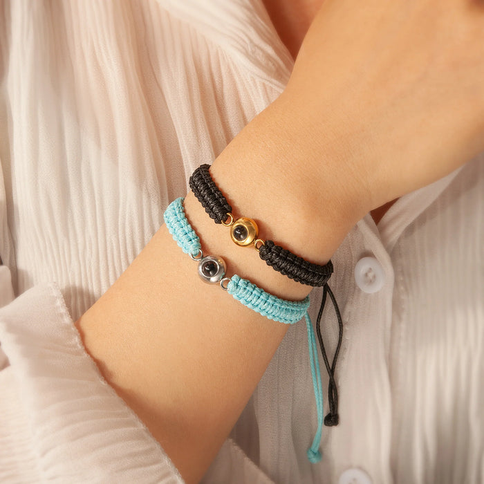 Custom Photo Projection Rope Bracelet-Jewelry-Anavia-Afterlife Essentials